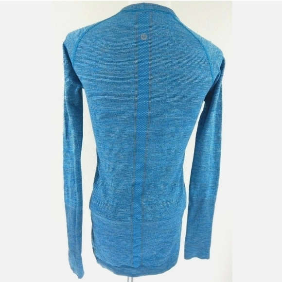 Lululemon Run Swiftly Tech Long Sleeve Heathered Tofino Teal - Picture 3 of 4